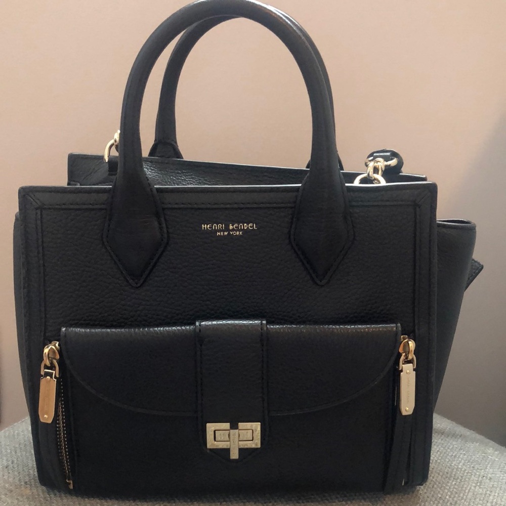Henri Bendel Black Rivington Tote